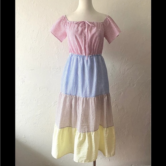 OFF THE SHOULDER SUMMER DRESS 🌈 - Picture 3 of 3